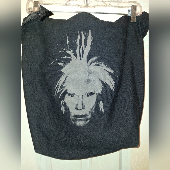 ANDY WARHOL Black Graphic Tote Bag - Picture 1 of 4